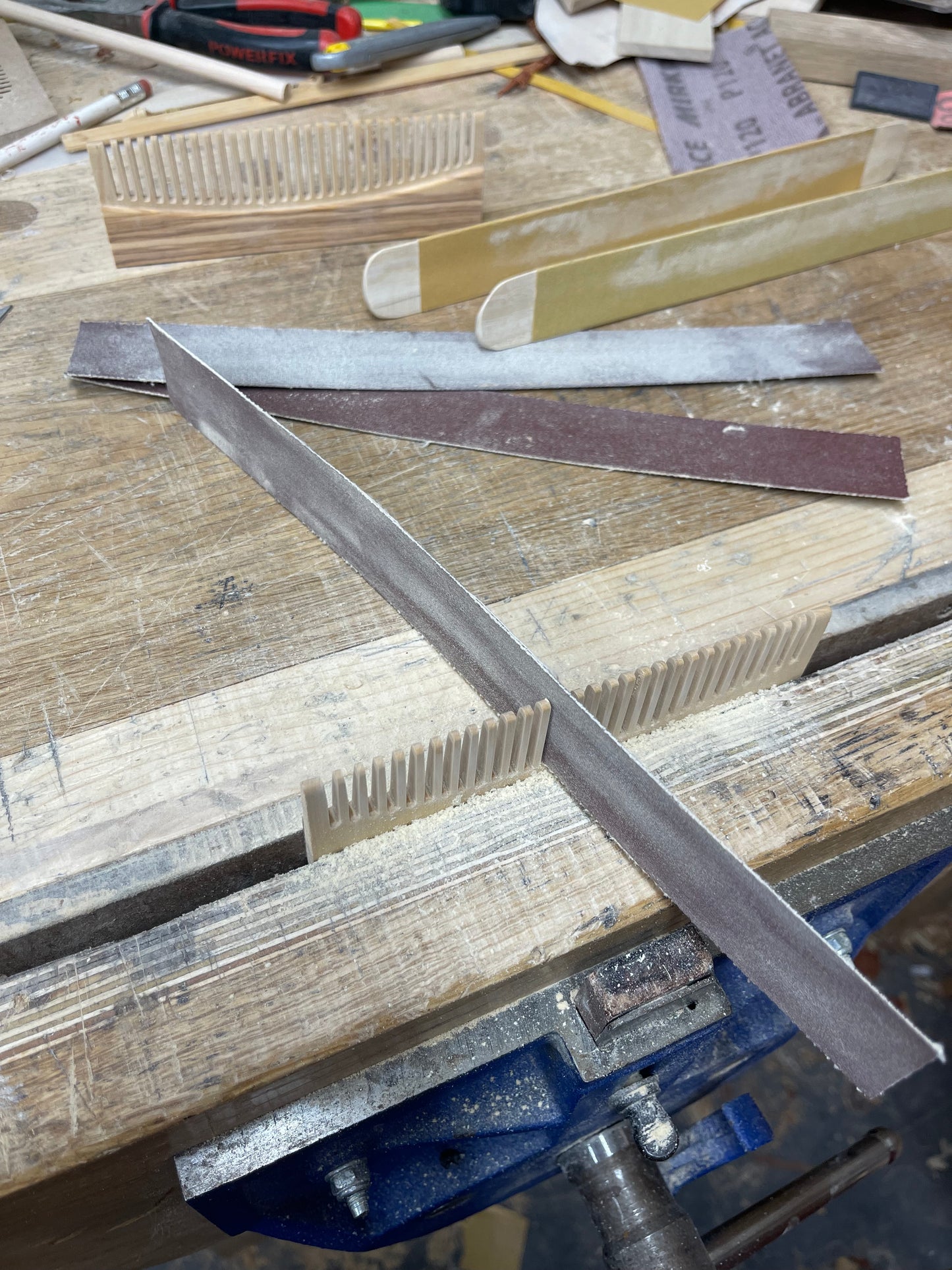 Handmade wooden combs