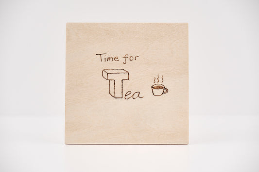 Tea and Coffee coaster pair