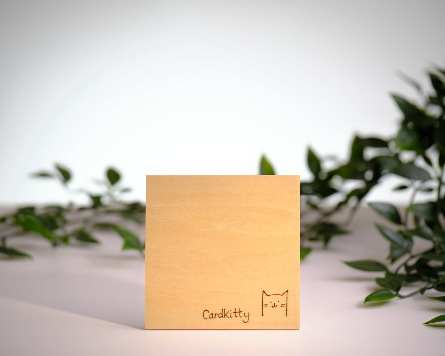 The CardKitty coaster